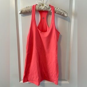 Lululemon bright orange workout tank